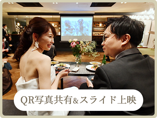 スタンダードプランの演出｜QR写真共有＆スライド上映