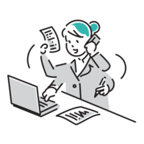 会場手配と窓口対応サービスのアイコン